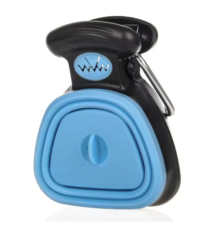 Compact Pet Waste Bag Dispenser with Spoon